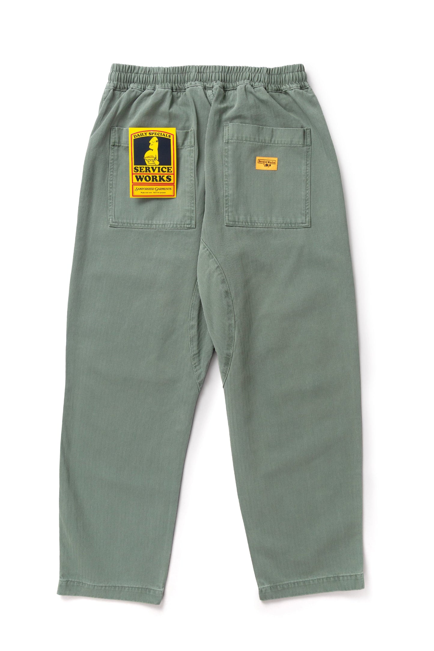 Service Works Pigment Herringbone Chef Pants Olive