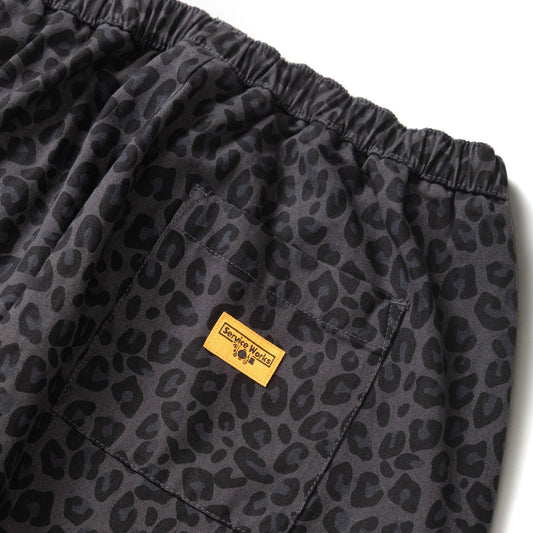 Service Works Patterned Easy Chef Pants Black Leopard