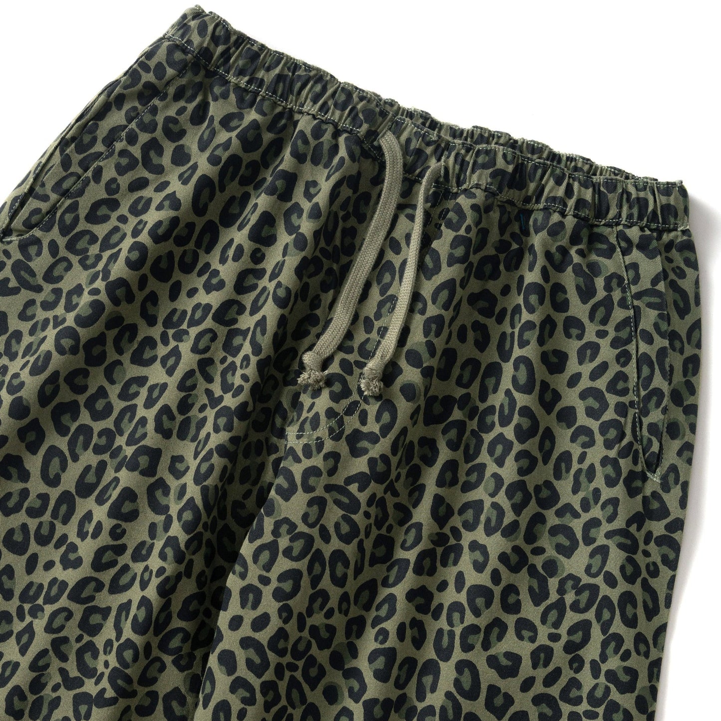 Service Works Patterned Easy Chef Pants Green Leopard