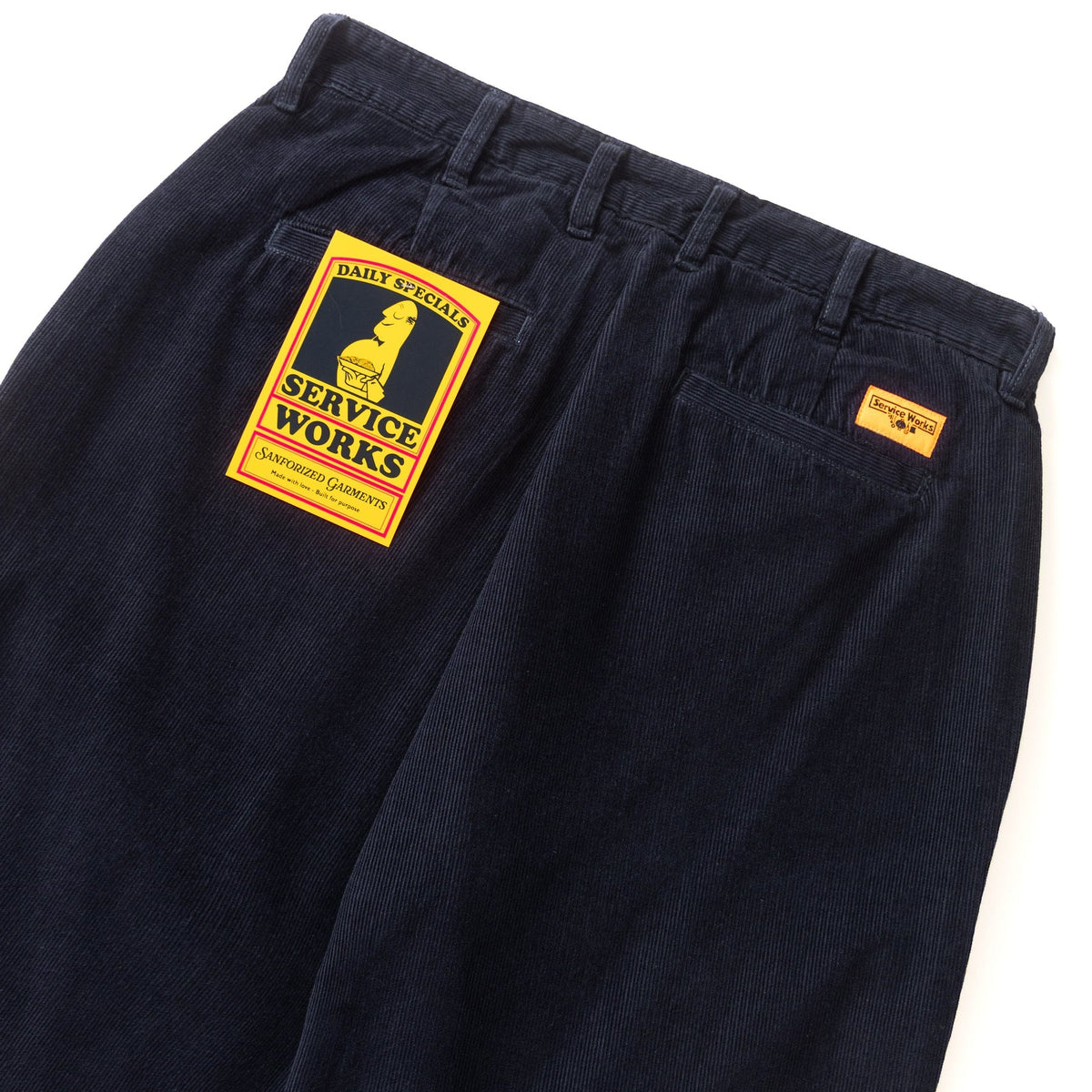 Service Works Fine Cord Part Timer Pant Dark Navy