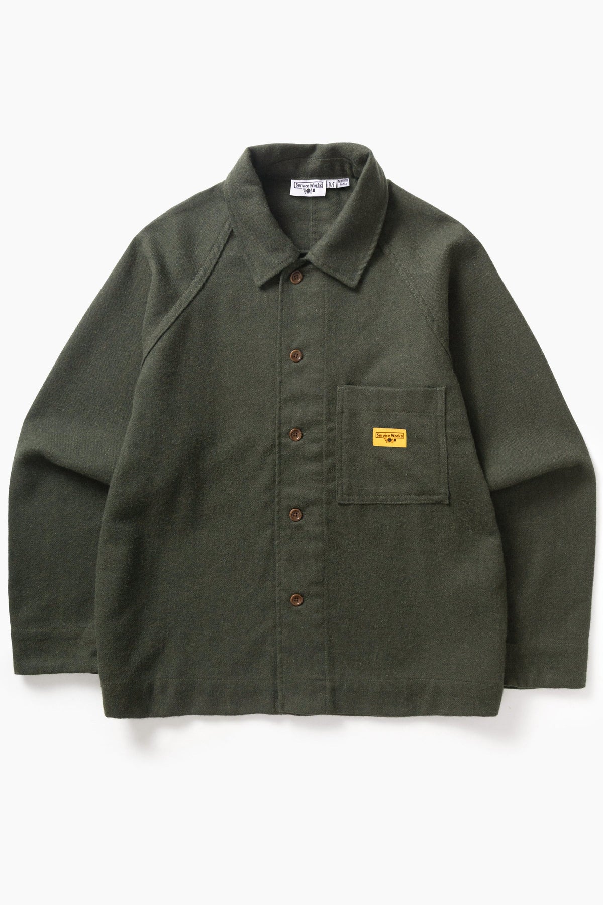 Service Works Flannel FOH Overshirt Forest