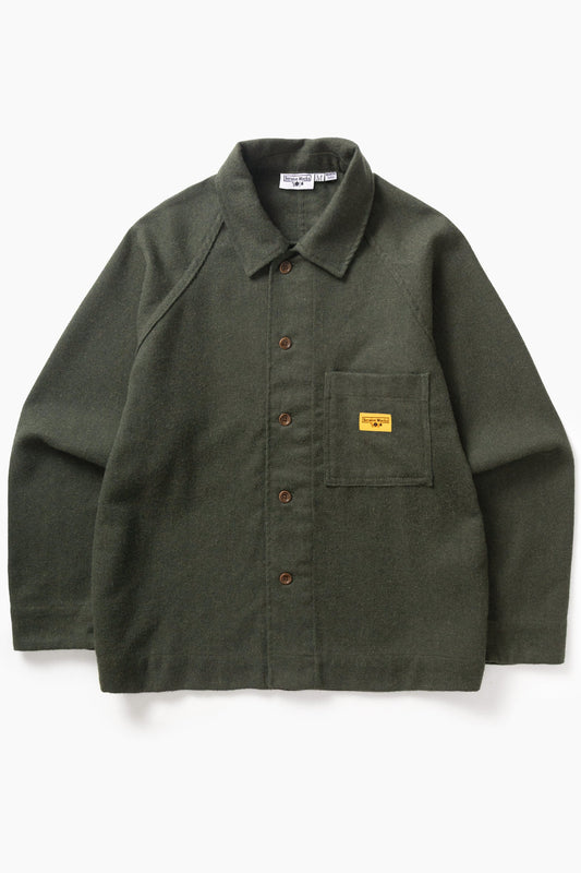 Service Works Flannel FOH Overshirt Forest