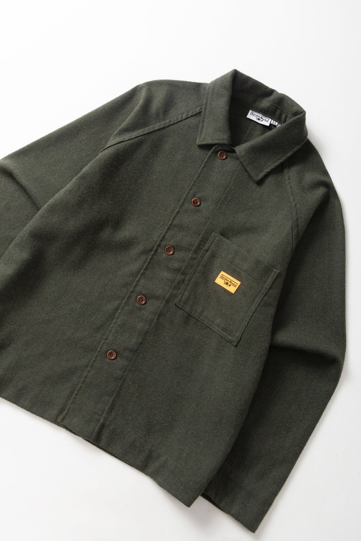 Service Works Flannel FOH Overshirt Forest