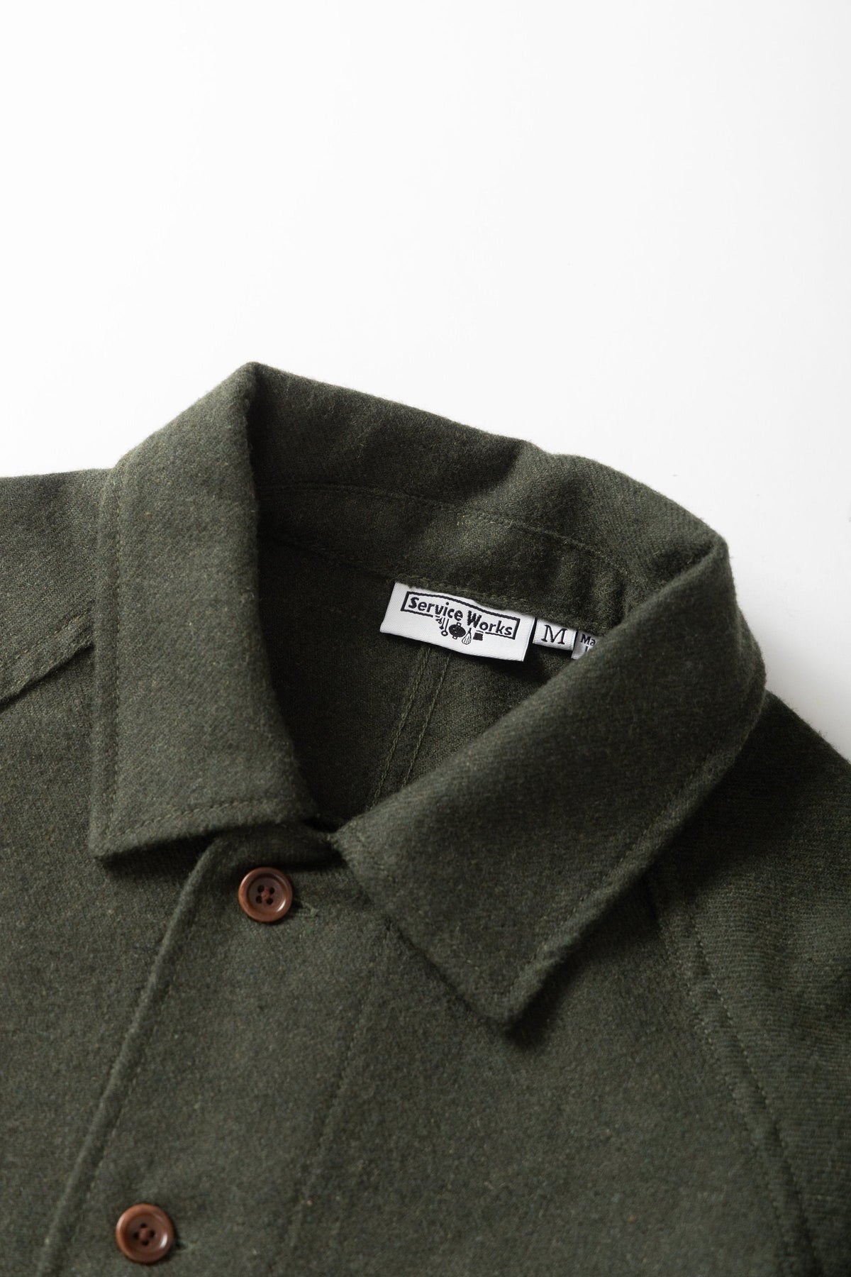 Service Works Flannel FOH Overshirt Forest