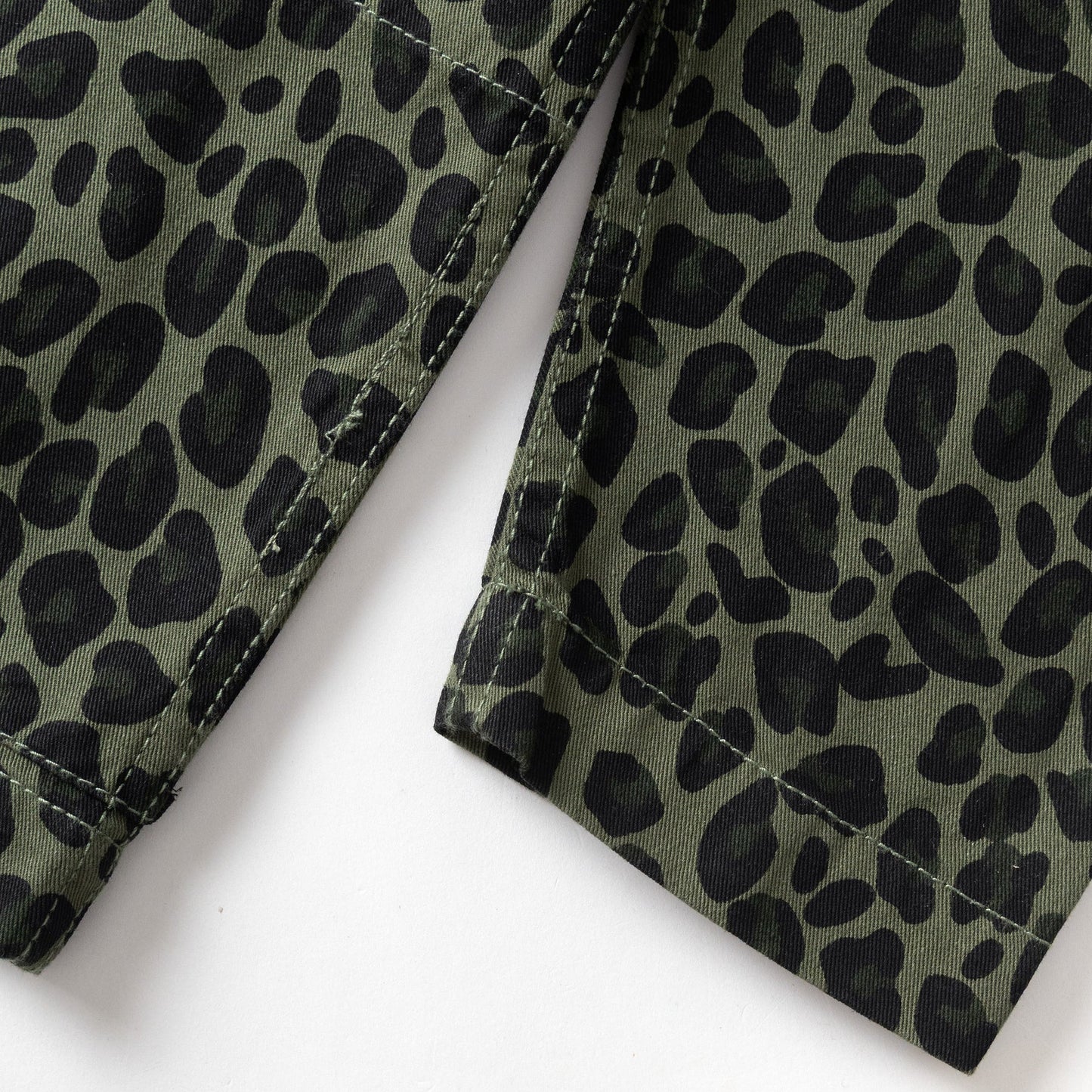 Service Works Patterned Easy Chef Shirt Green Leopard