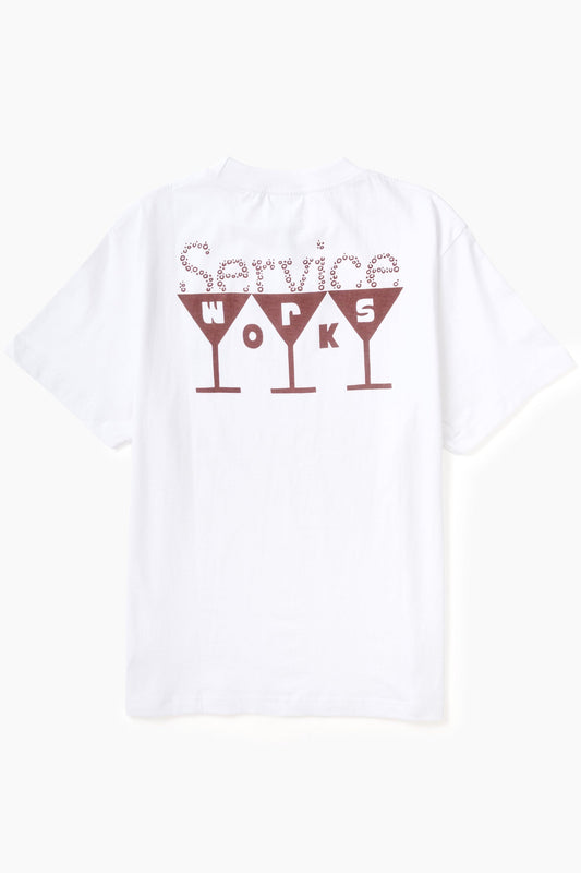 Service Works Martini Tee White
