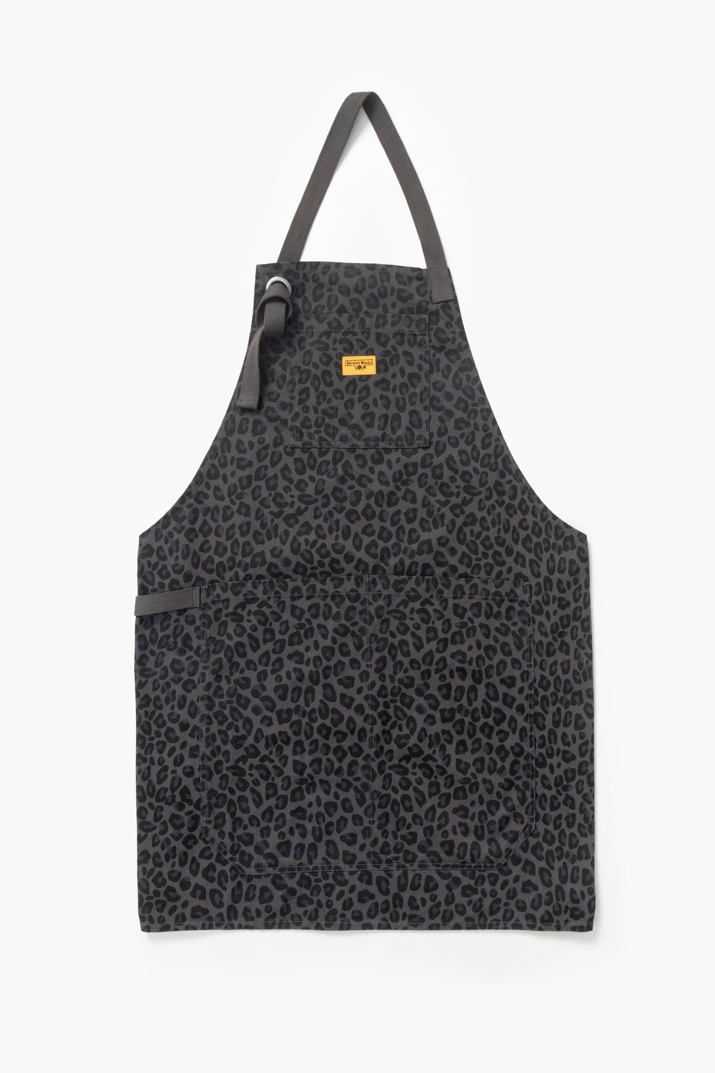 Service Works Patterned Apron Black Leopard