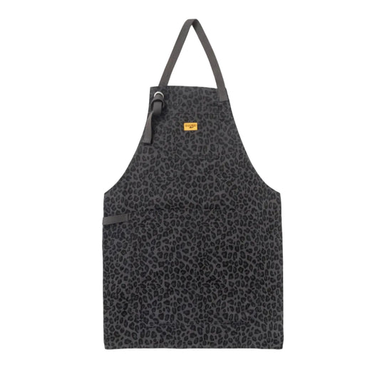 Service Works Patterned Apron Black Leopard