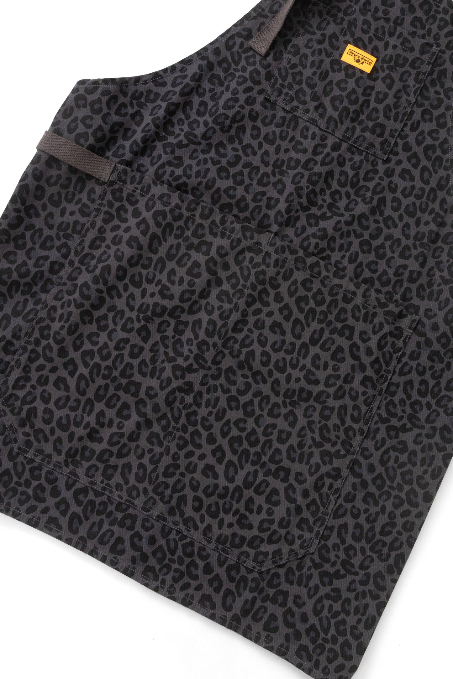 Service Works Patterned Apron Black Leopard