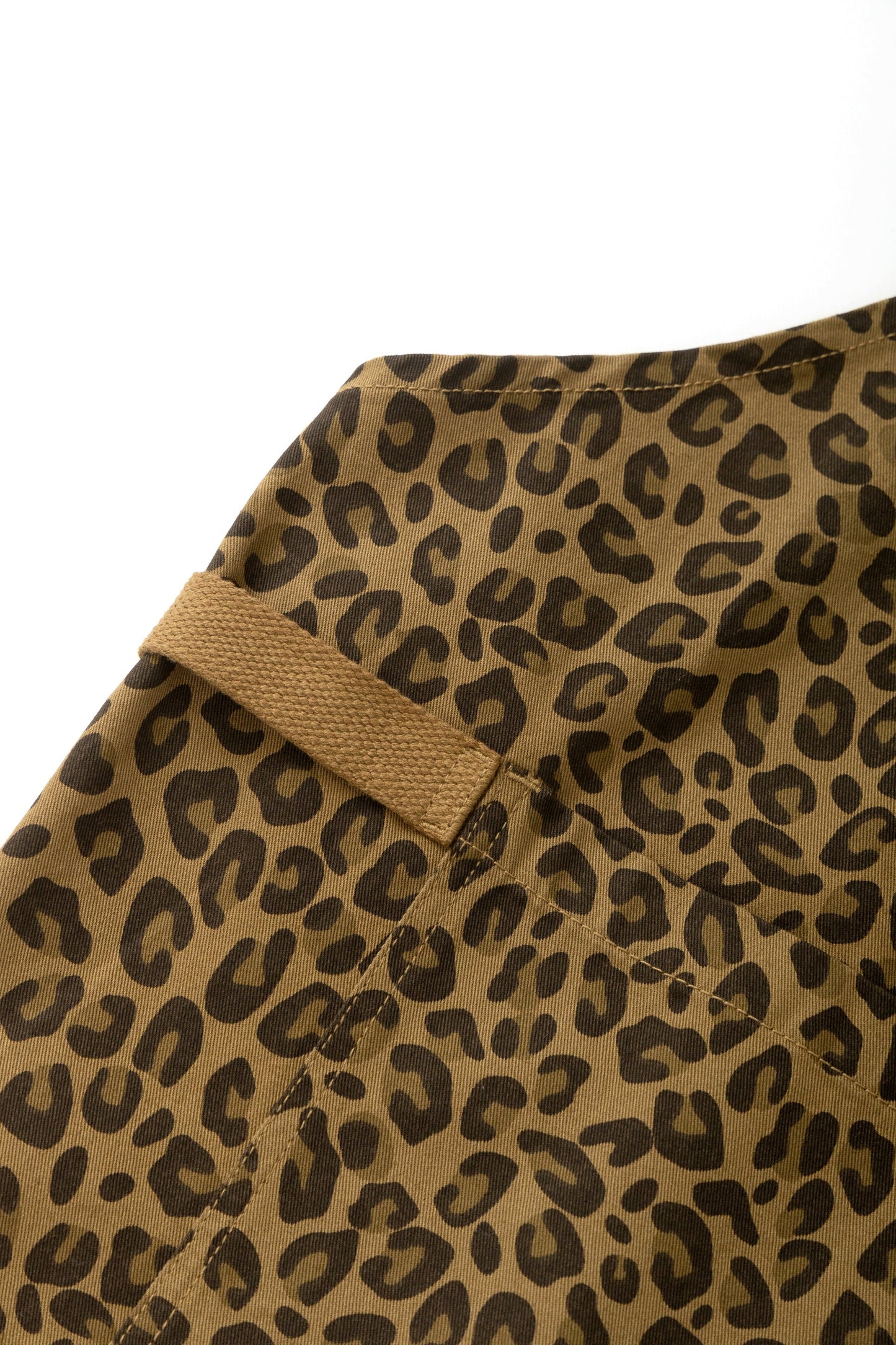 Service Works Patterned Apron Brown Leopard