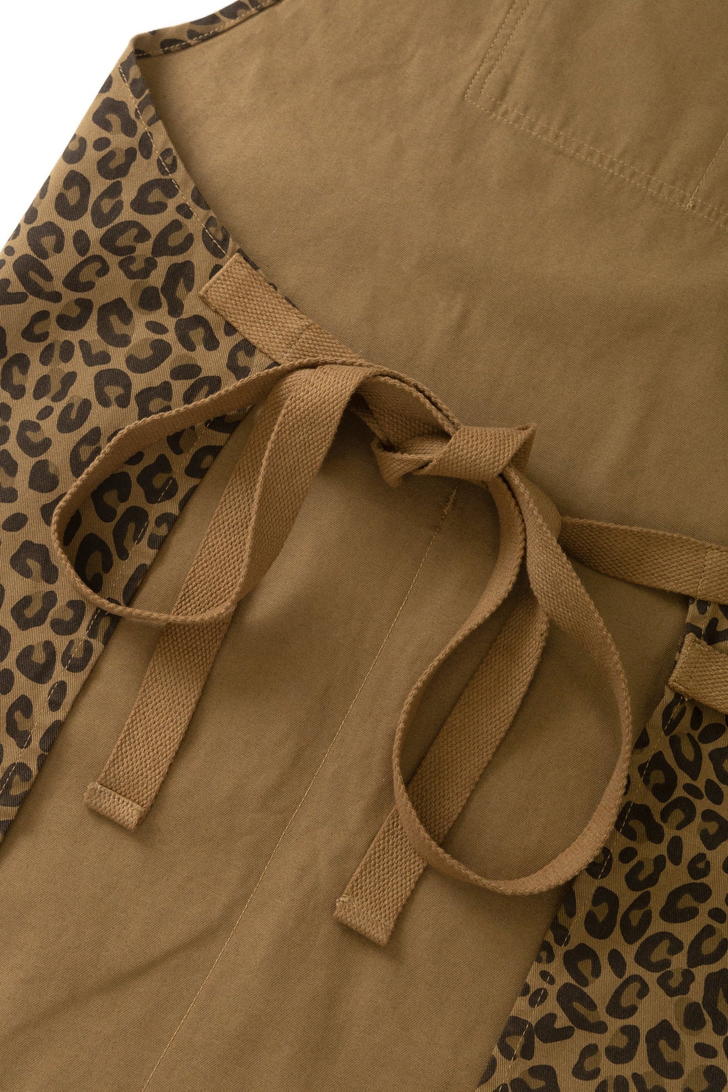 Service Works Patterned Apron Brown Leopard