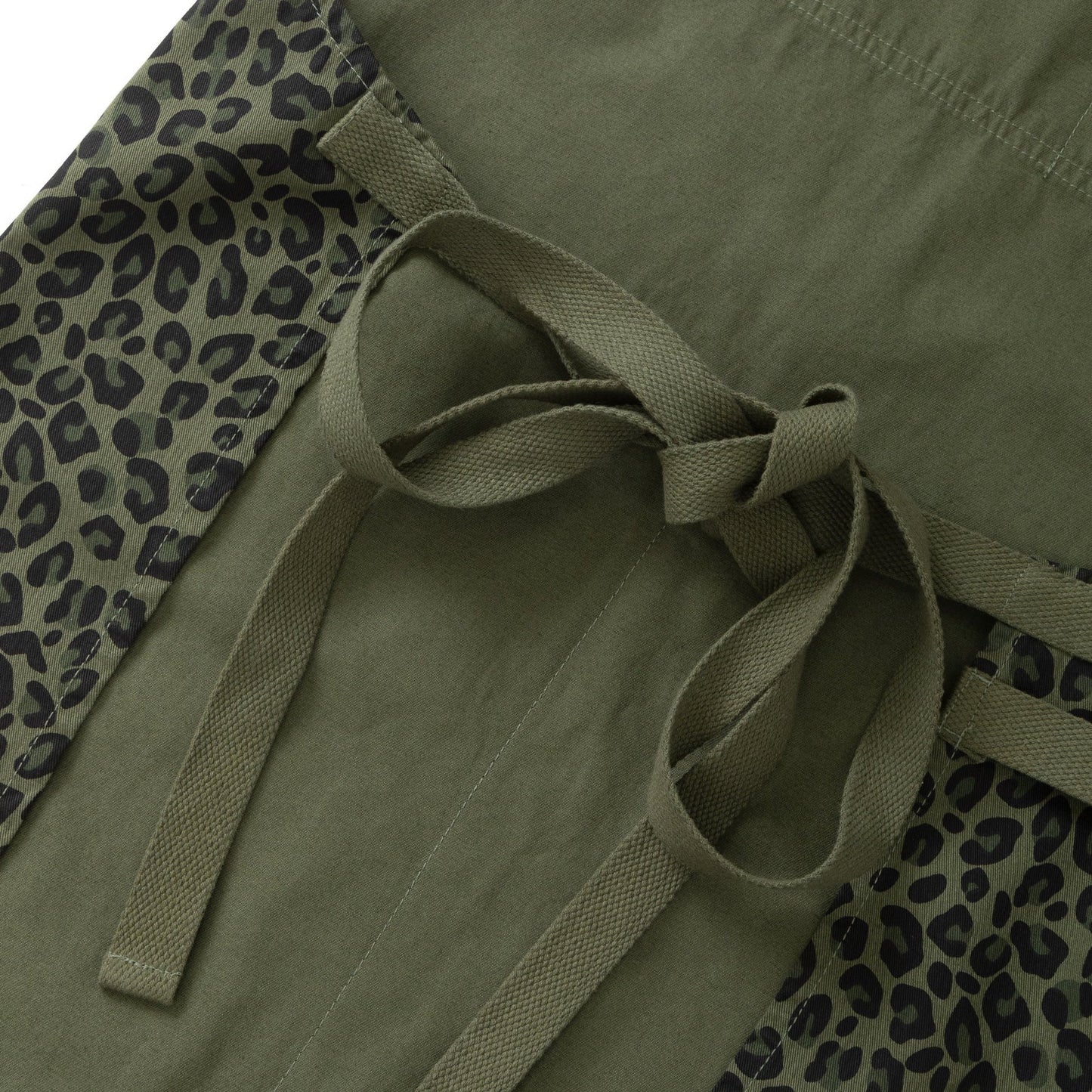 Service Works Patterned Apron Green Leopard