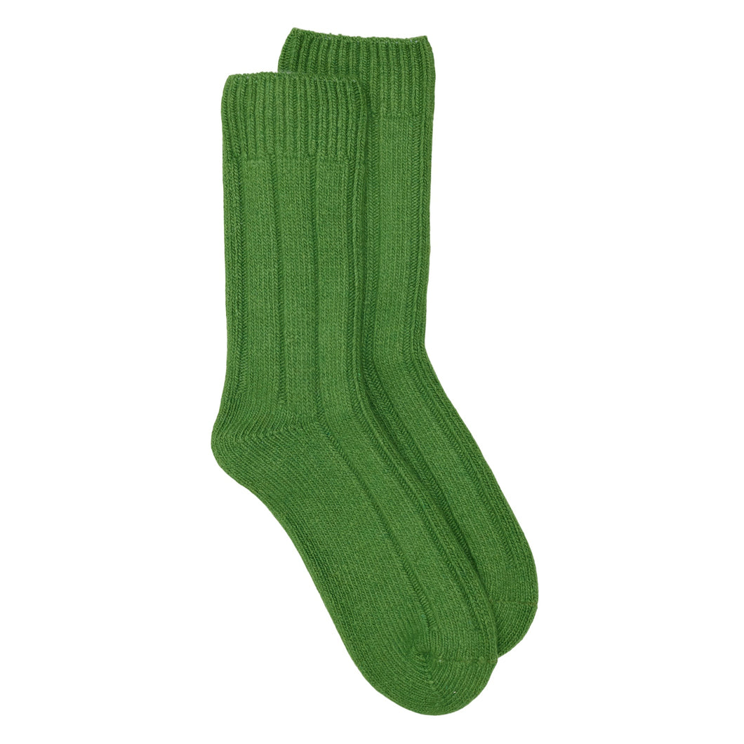 Somerville Recycled Wool Ankle Sock Green
