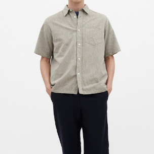 Norse Projects Ivan Relaxed Cotton Linen Ivy Green