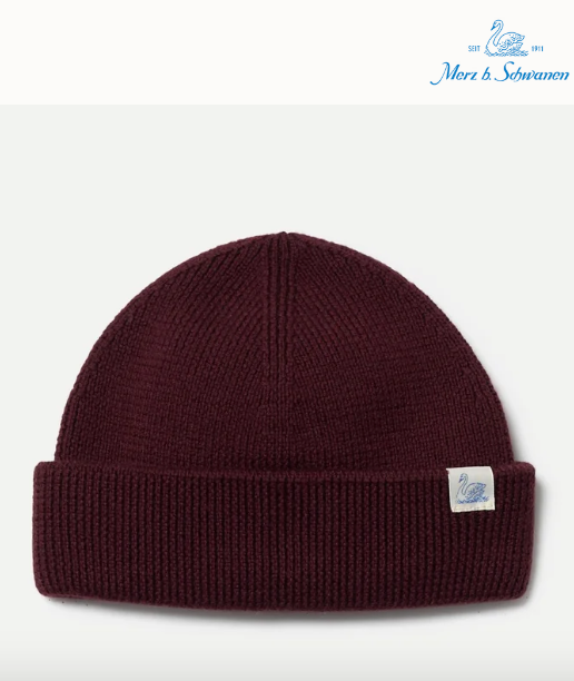 Merz b. Schwanen 05 Watch Cap Burgundy