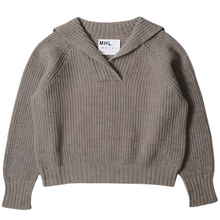 Load image into Gallery viewer, MHL W&#39; Chunky Sailor Collar British Merino Natural
