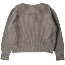 Load image into Gallery viewer, MHL W&#39; Chunky Sailor Collar British Merino Natural
