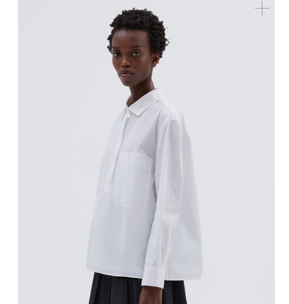 MHL W' Big Pocket Swing Compact Cotton Poplin White