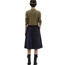 Load image into Gallery viewer, MHL W&#39; Panelled Scout Skirt Worn Cotton Drill Ink
