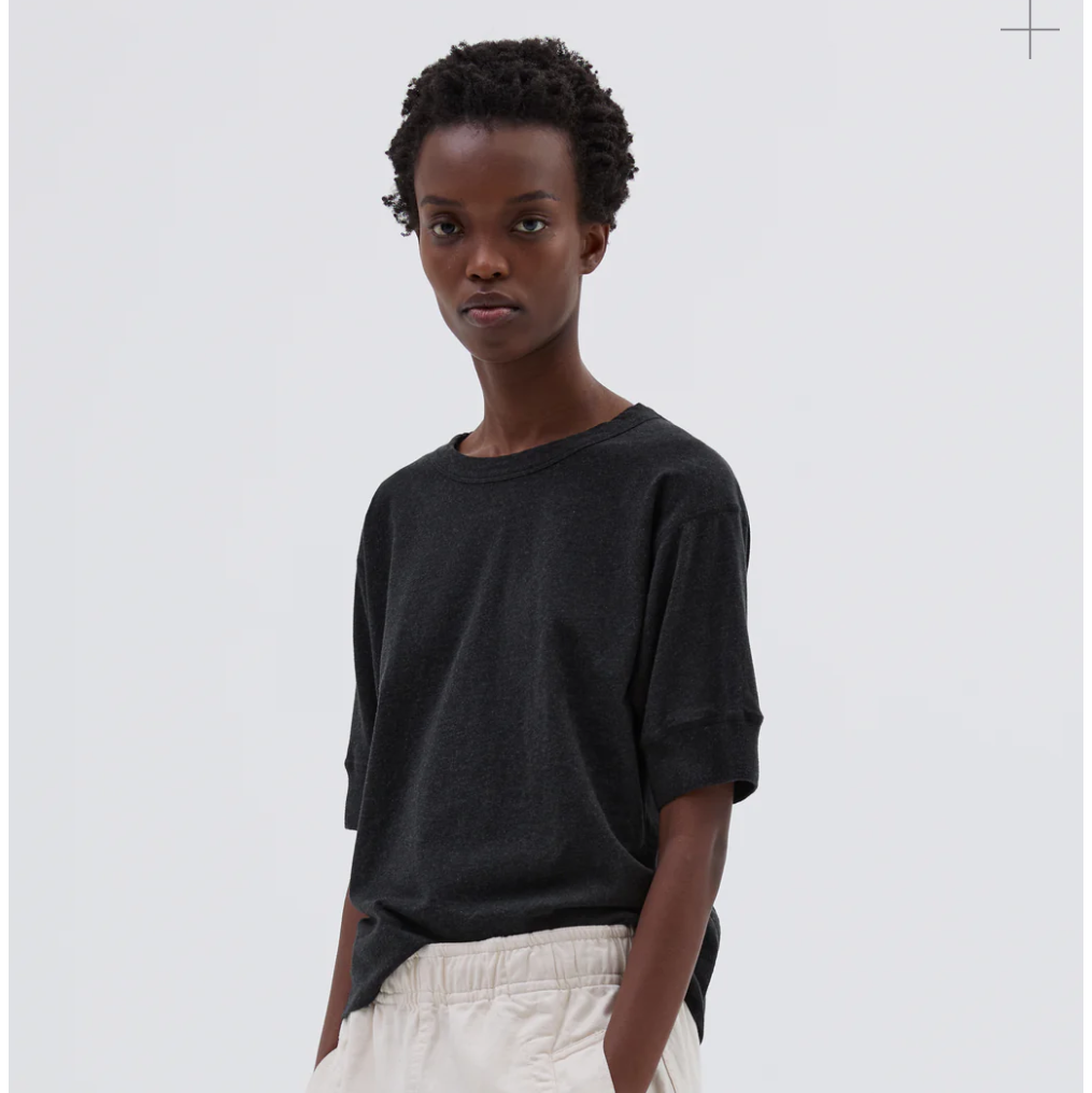MHL W' Gym T-Shirt Dry Cotton Melange Jersey Asphalt