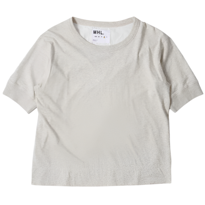 MHL W' Gym T-Shirt Dry Cotton Melange Jersey Off White