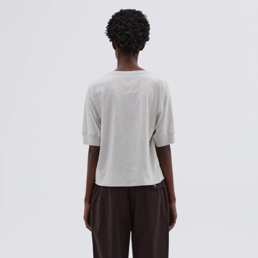 MHL W' Gym T-Shirt Dry Cotton Melange Jersey Off White