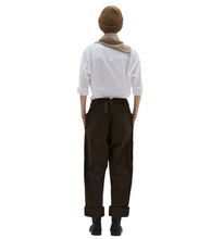 Load image into Gallery viewer, MHL W&#39; Naval Trouser Dry Cotton Gabardine Ebony
