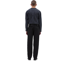 Load image into Gallery viewer, MHL Wide Waistband Trouser Matt Cotton Drill Off Black
