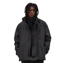 Load image into Gallery viewer, MHL Fireman&#39;s Coat Coated Cotton Plainweave Ebony
