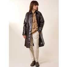 Load image into Gallery viewer, Leon &amp; Harper Vahi Long Coat Burgundy
