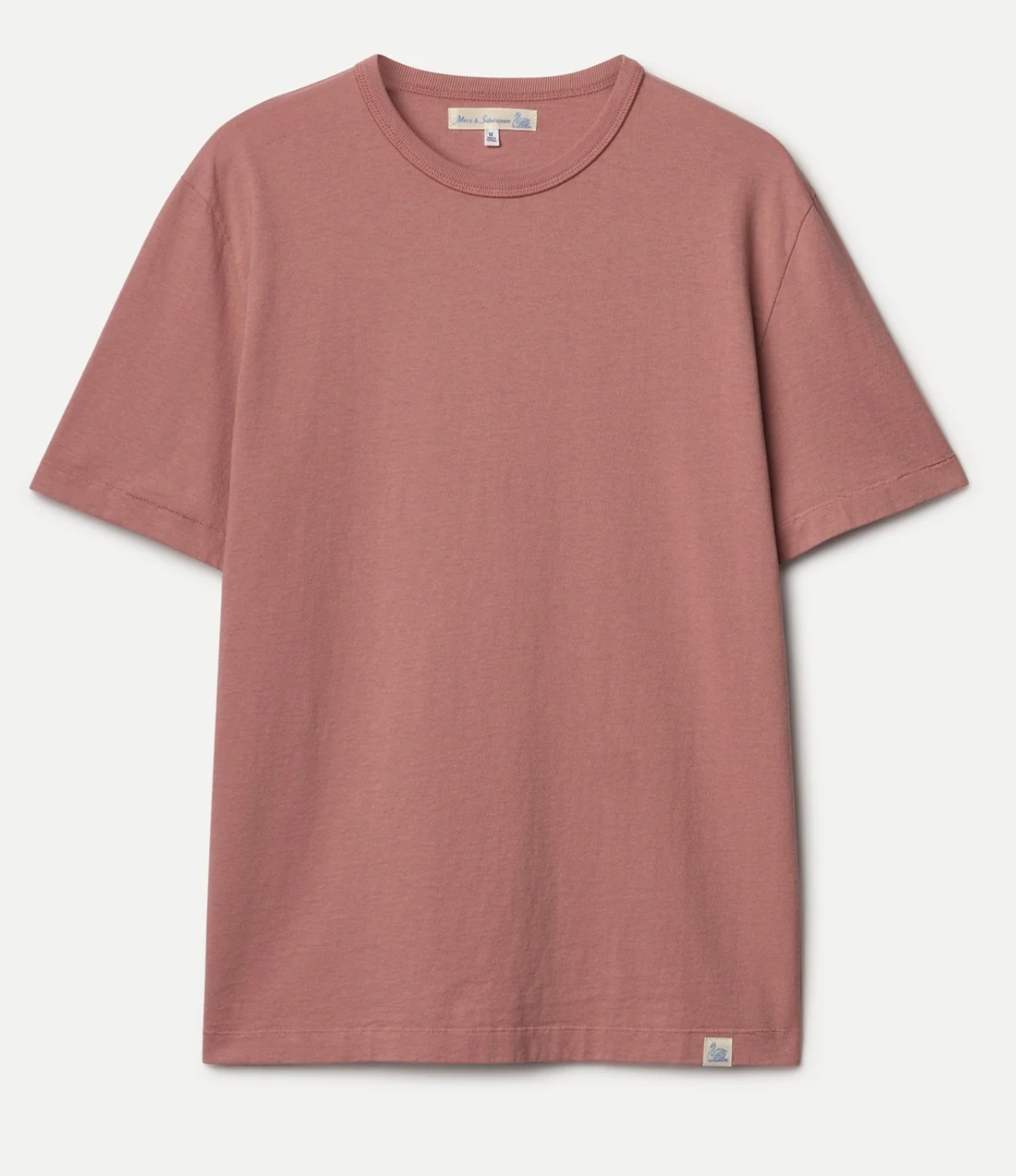 Merz b. Schwanen Tee02 Classic Cotton Jersey T-Shirt Rosewood