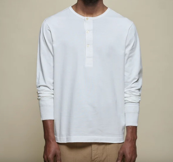 Merz b. Schwanen 2M06 LS Refined Fit Henley White