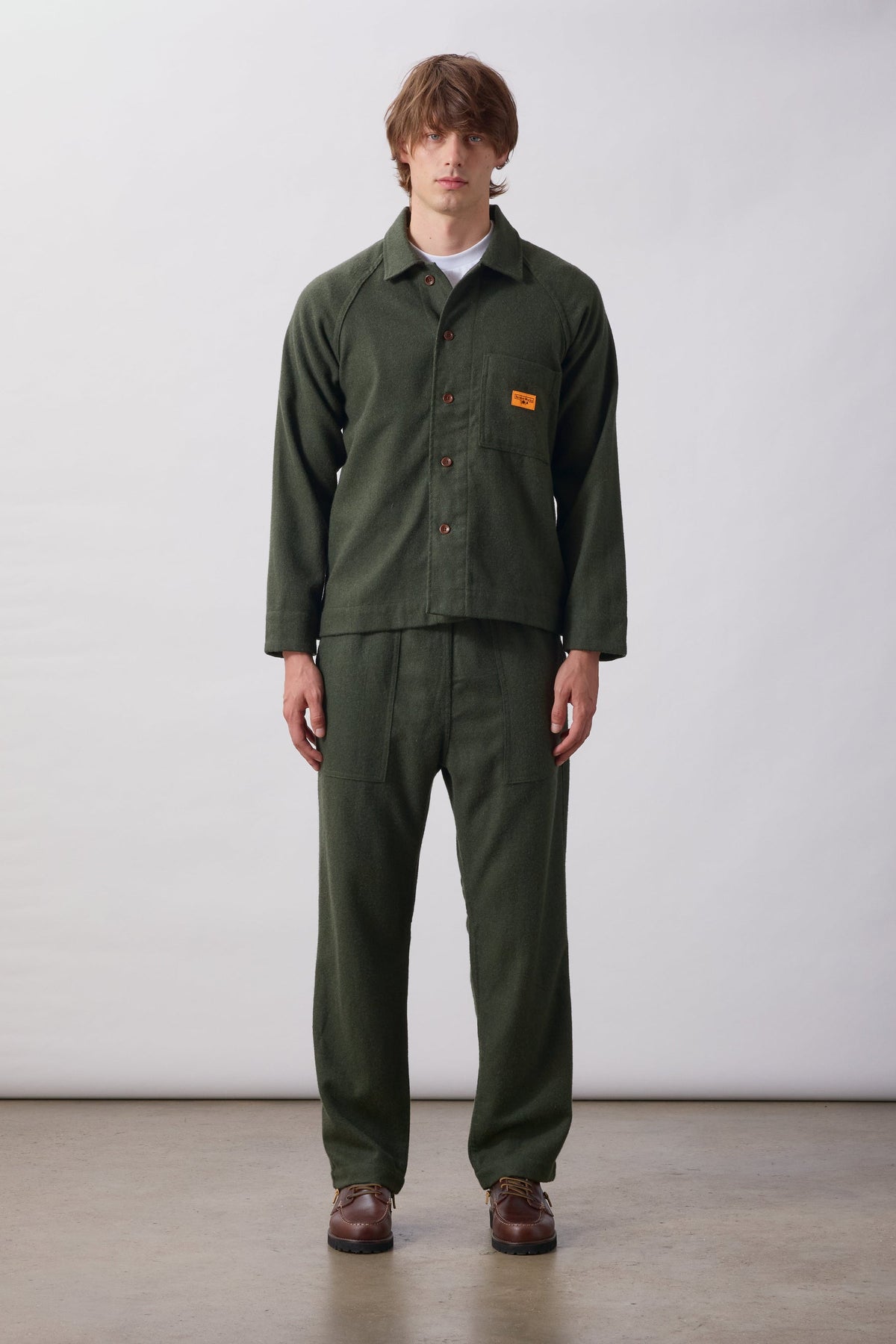Service Works Flannel FOH Overshirt Forest