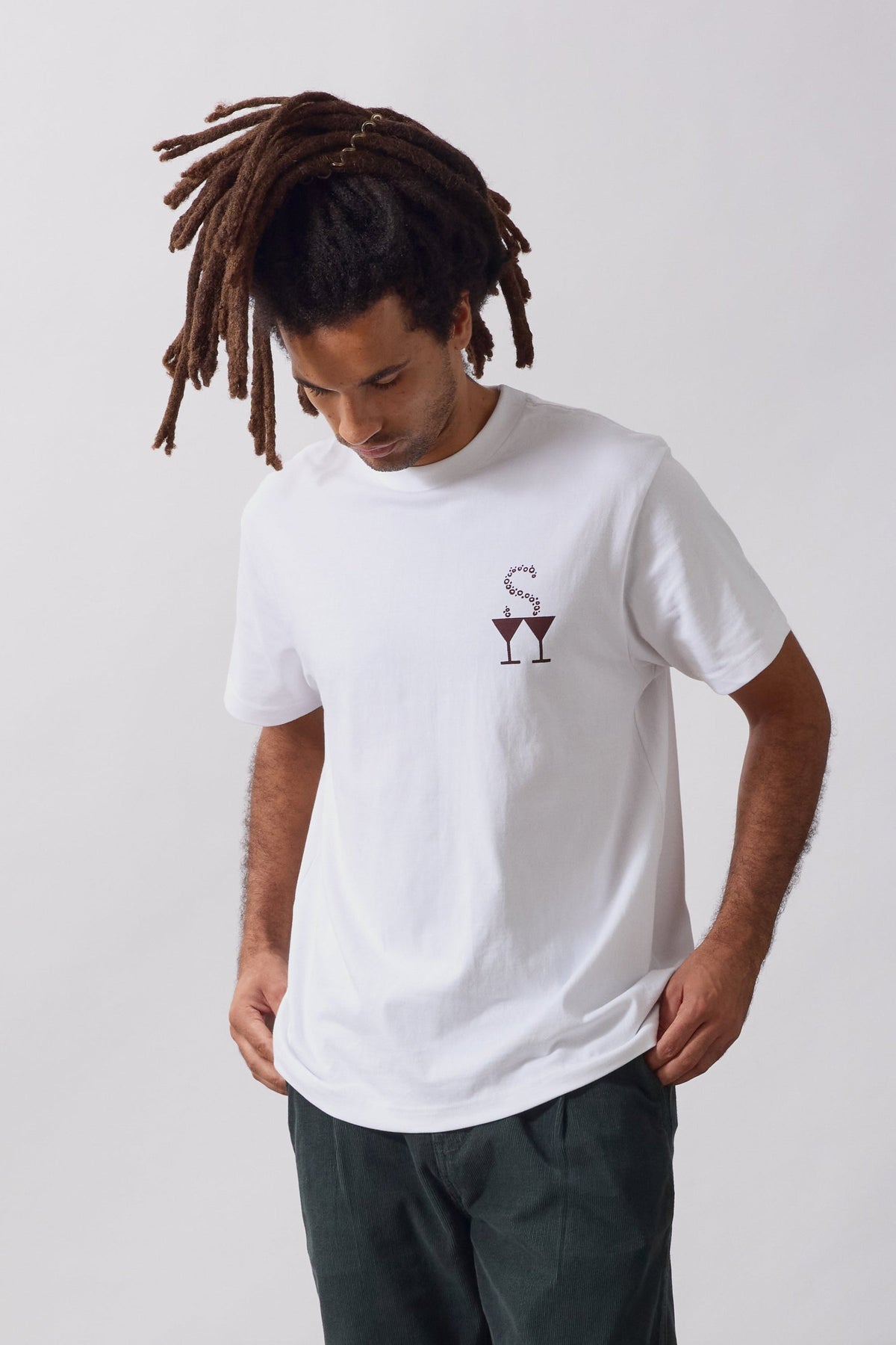 Service Works Martini Tee White