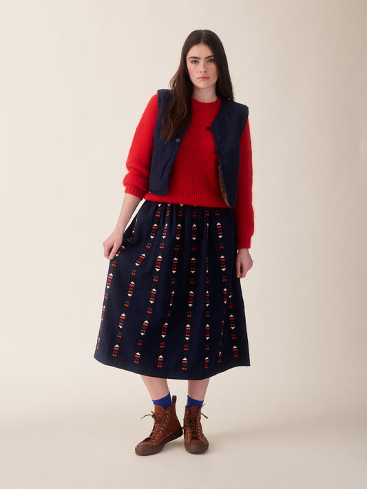 Sideline Ash Skirt Indigo