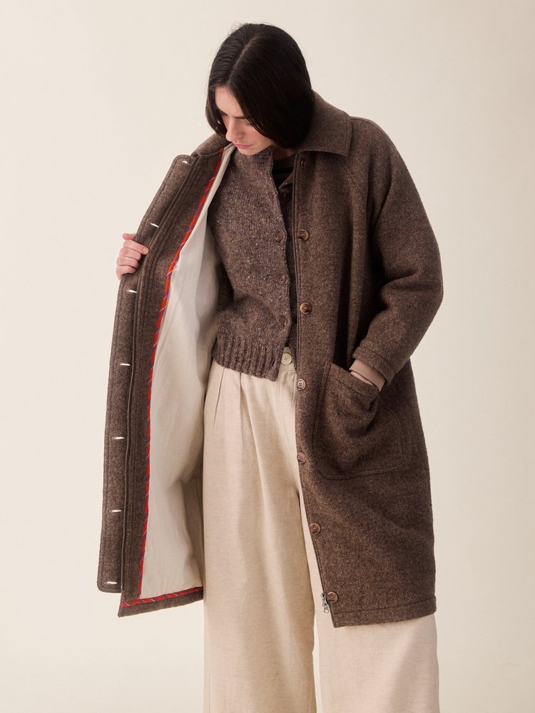Sideline Bobby Coat Brown Marl