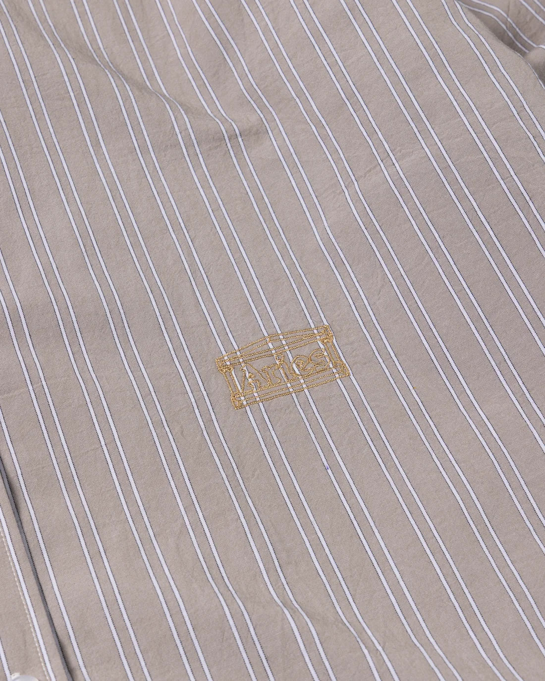Aries Stripe Temple LS Shirt Beige