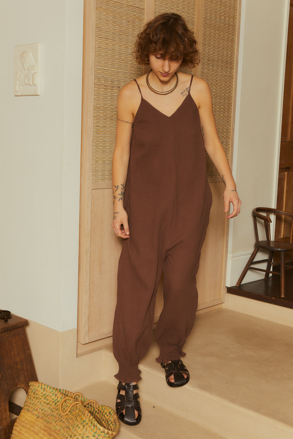 L.F.Markey Tineke Jumpsuit Chocolate