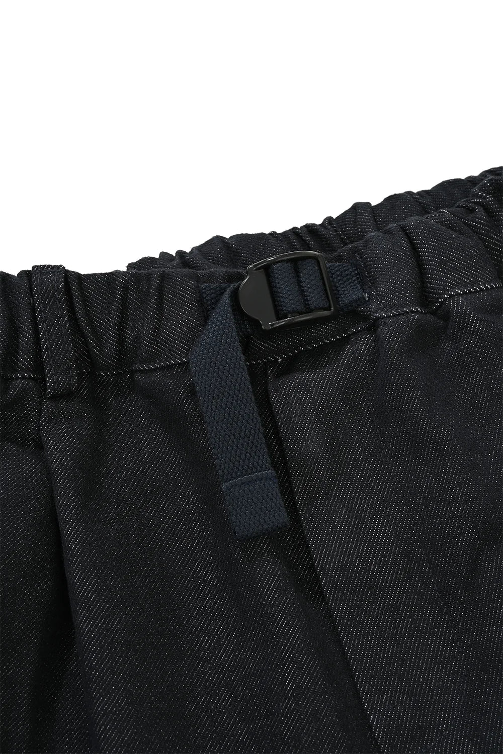 Kappy Two Tuck Wide Denim Pants Deep Indigo