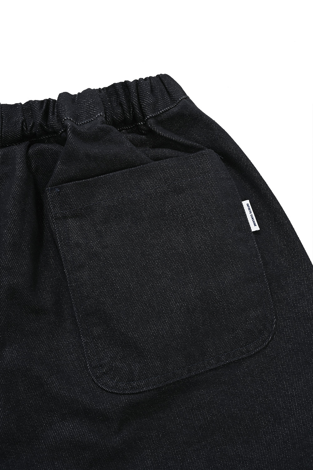 Kappy Two Tuck Wide Denim Pants Deep Indigo