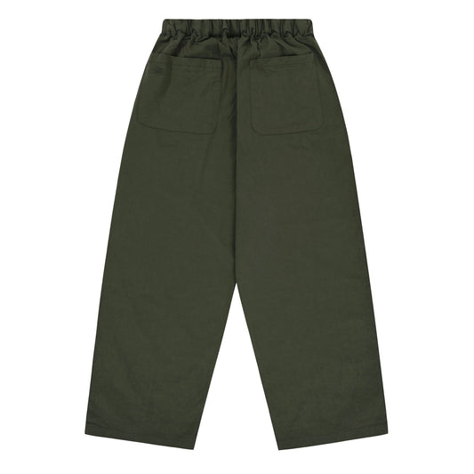 Kappy Design Two Tuck Wide Pants Khaki