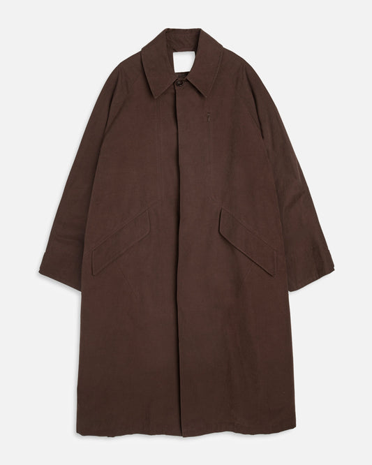 YMC Unisex Tyrell Trench Coat Brown