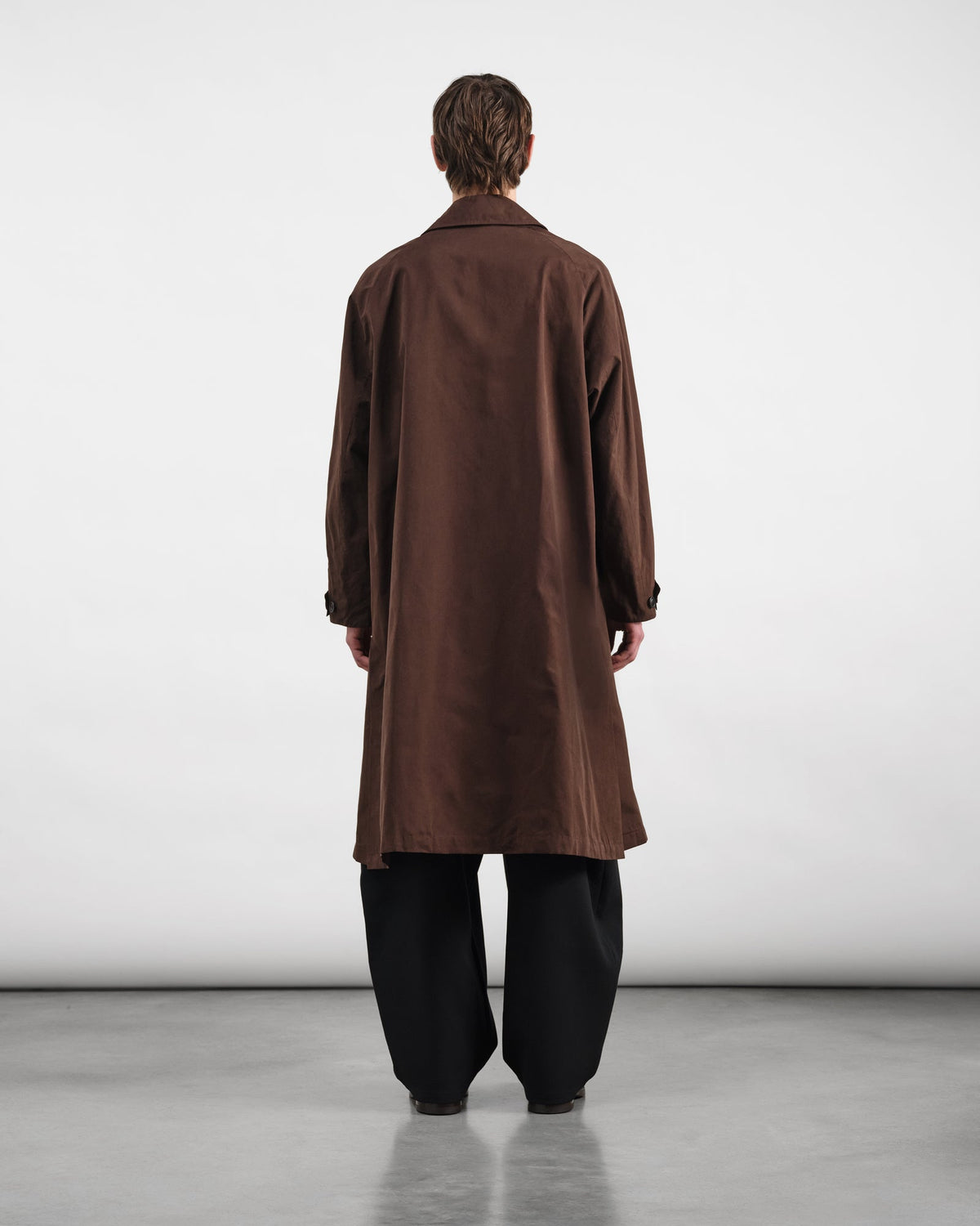 YMC Unisex Tyrell Trench Coat Brown