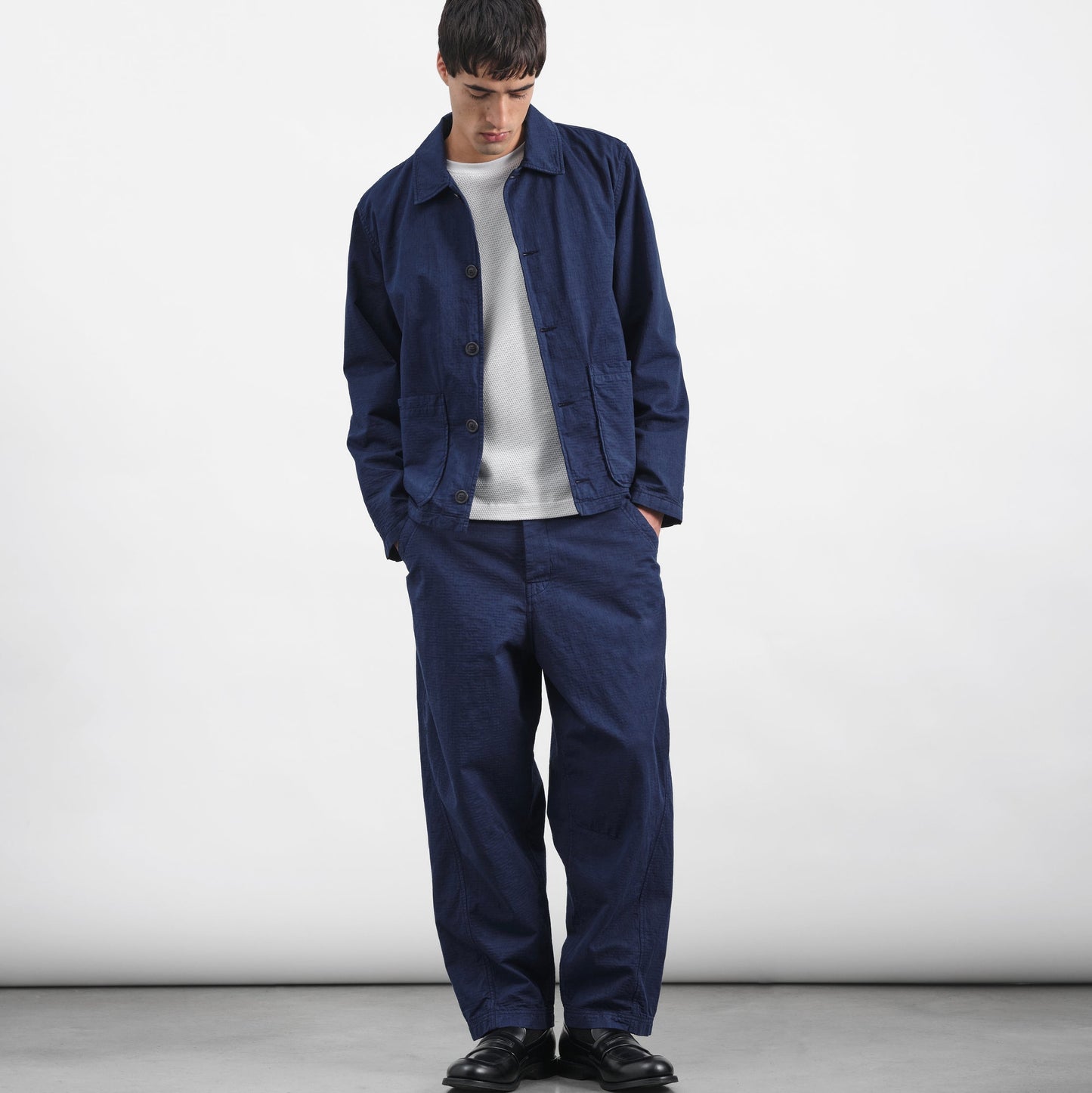 YMC Mens Twisted Seam Trouser Blue