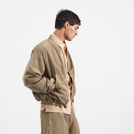 YMC Mens Basement Bomber Jacket Taupe