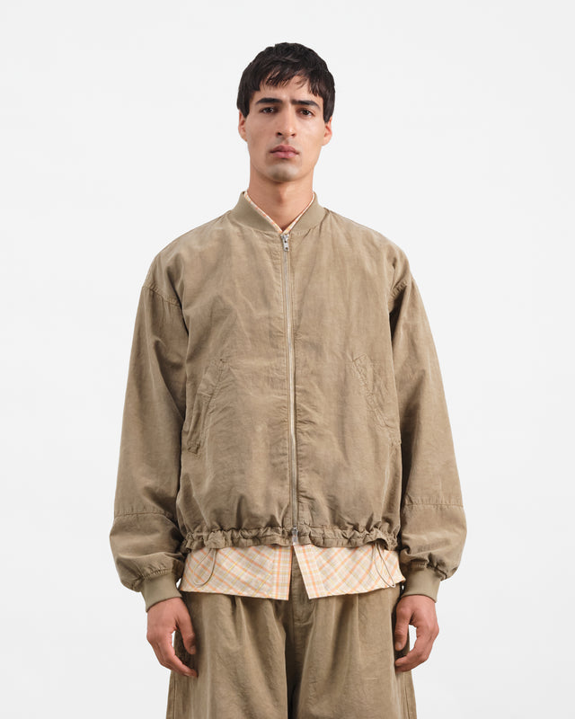 YMC Mens Basement Bomber Jacket Taupe