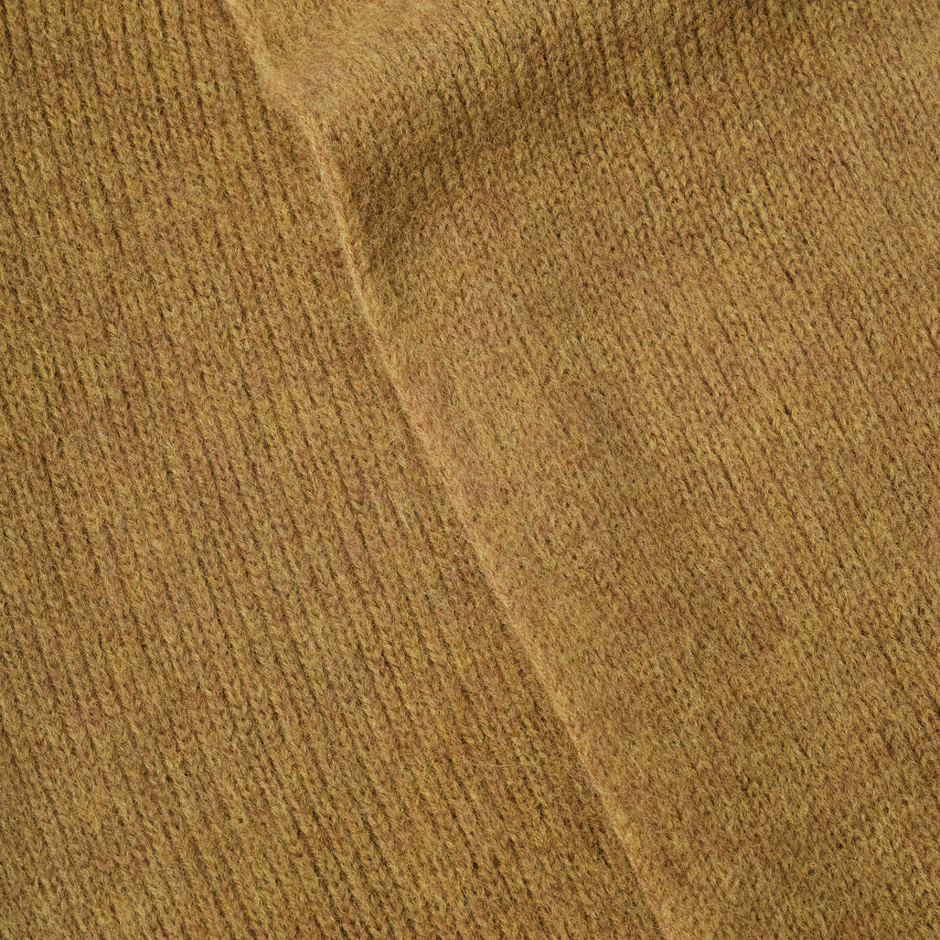 MHL Brushed Scarf Soft Shetland Wool Ochre