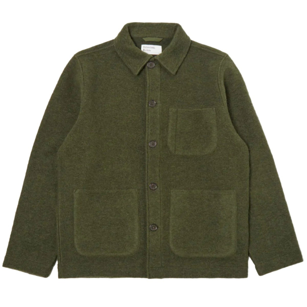 Universal Works Wool Fleece Field Jacket Olive