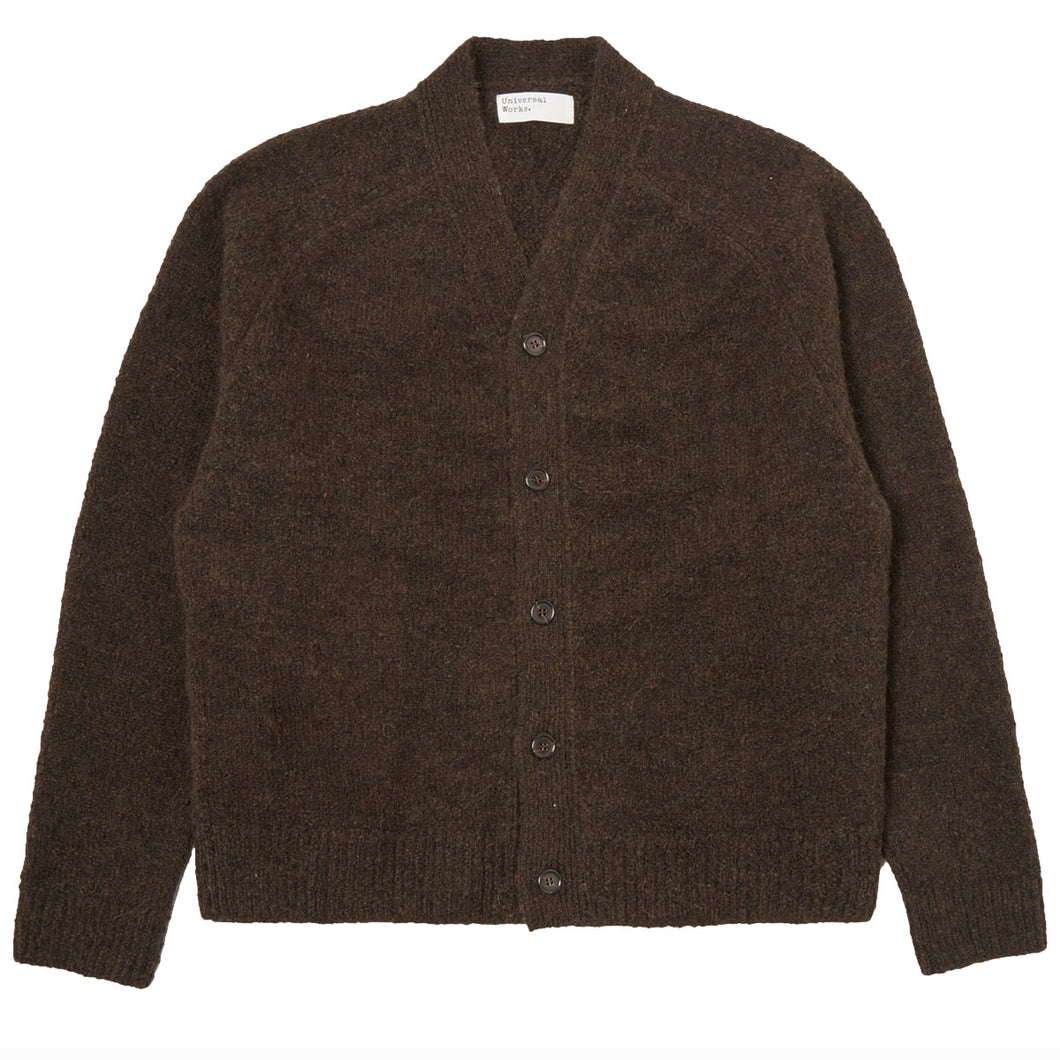 Universal Works David Alpaca Cardigan Brown