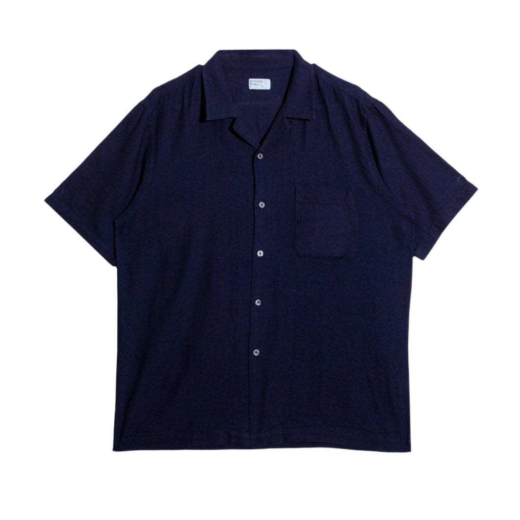 Universal Works Ori Linen Mix Road Shirt Indigo